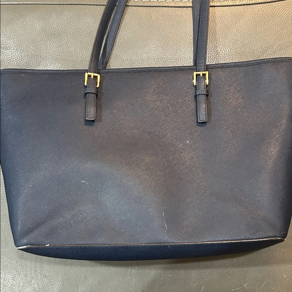 Michael Kors Jet Set Laptop Bag, Navy - Picture 8 of 15